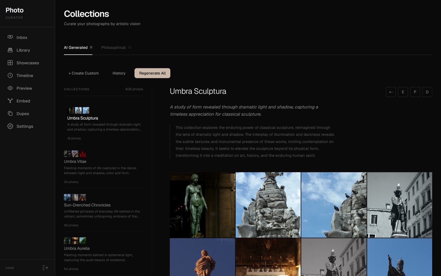 Smart AI Curator — kolekcija sa narativom i kuriranim serijama