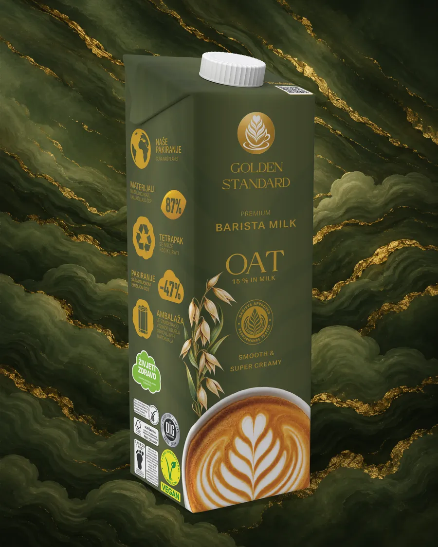 Golden Standard Barista Oat, ambalaža