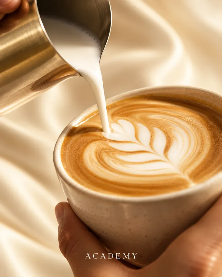 Objava: latte art u šolji, Akademija