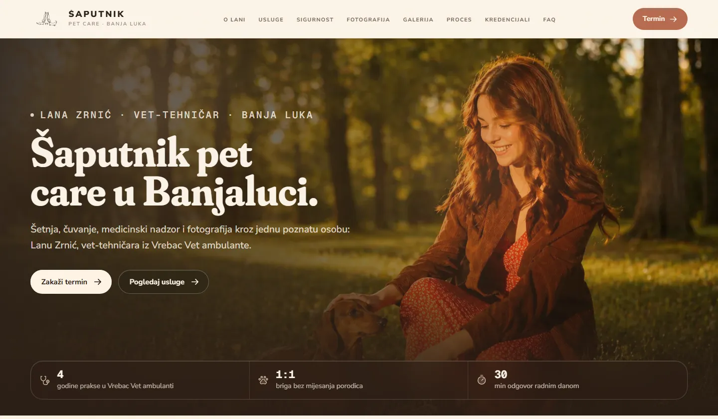 Šaputnik — pet-care servis