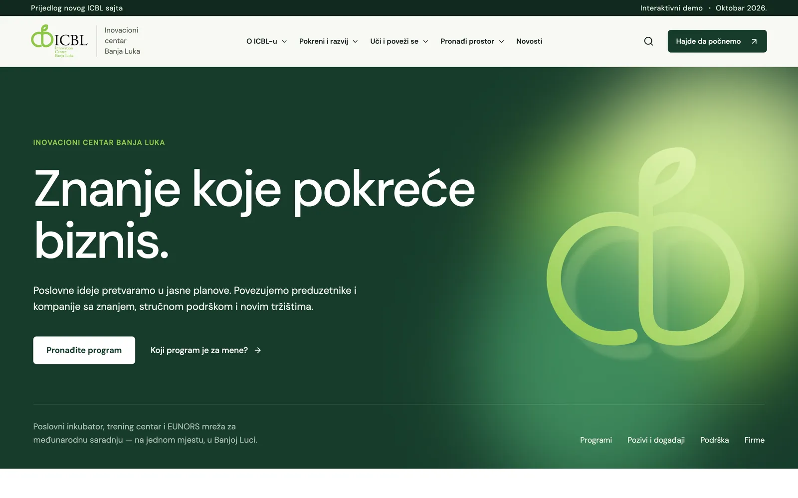 ICBL, naslovna prijedloga: znanje koje pokreće biznis