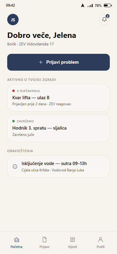 Urbano — platforma za stanare