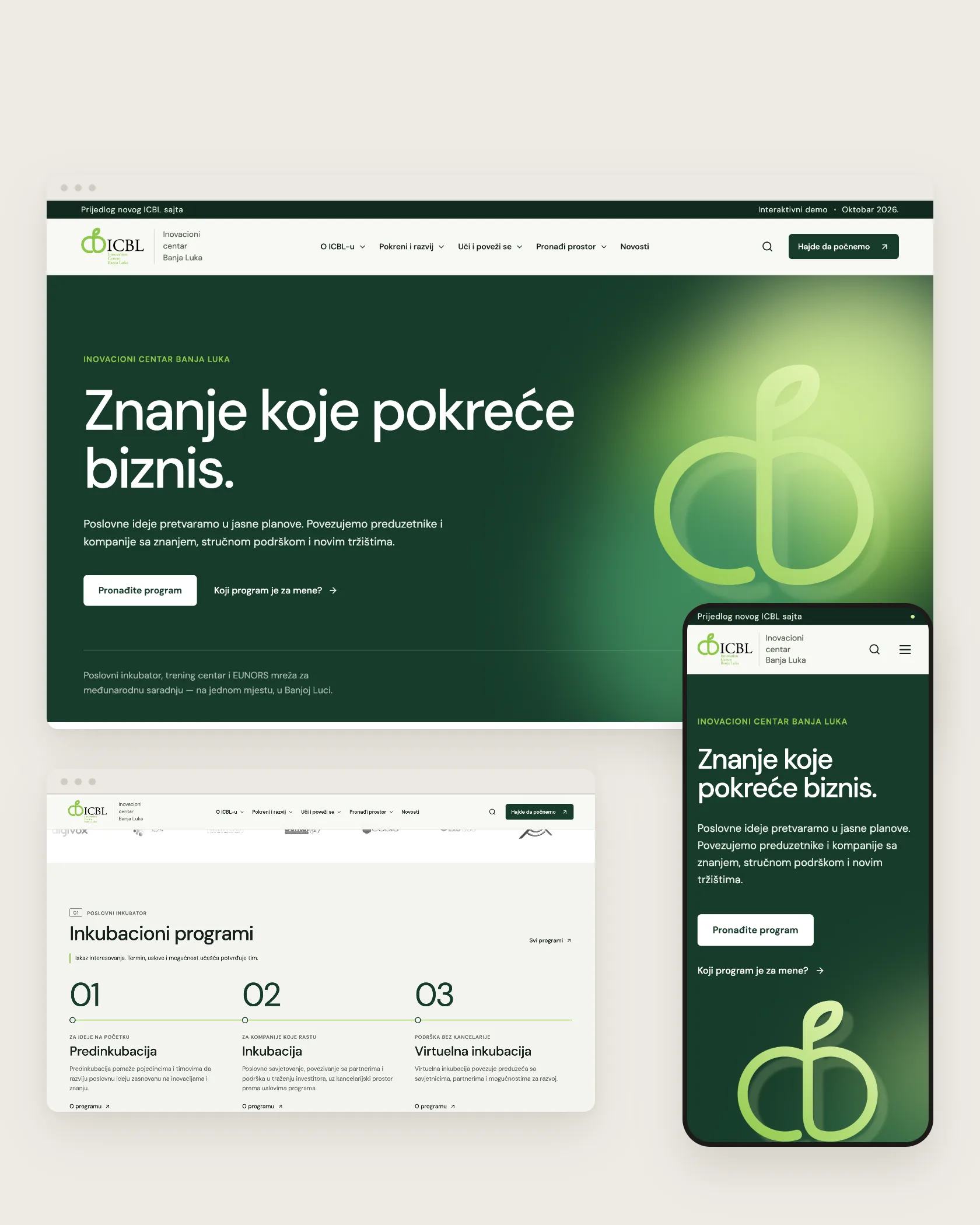 ICBL, prijedlog novog sajta Inovacionog centra Banja Luka